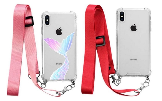 ETEK Clear TPU PC Phone Case Personalized Mobile Cover With Woven Tape