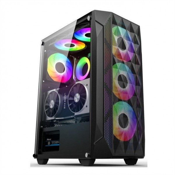 ETEK - ATX/Matx الحاسوب الحالي لوحة الزجاج المقاوم على الجانب المضغوط الشبكة الجبهة لوحة دعم المبرد بالماء
