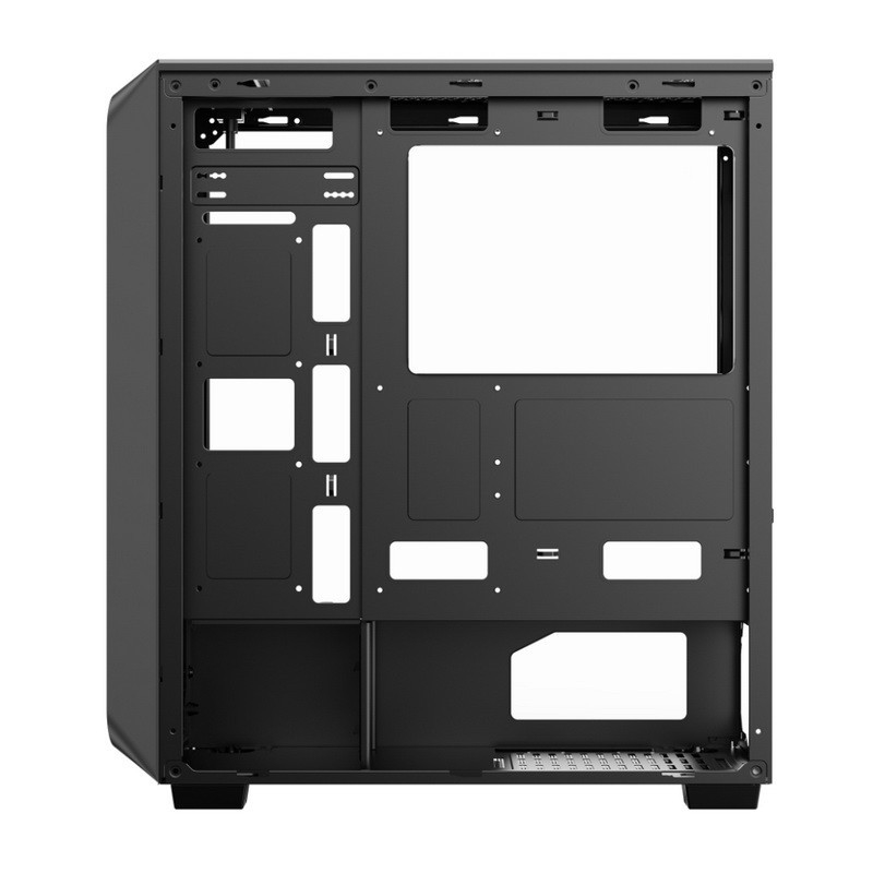 Micro ATX / ATX / ITX CASE Dazzle ARGB Effect اللوحة الأمامية أسفل مزود الطاقة متوفر باللونين الأسود والأبيض