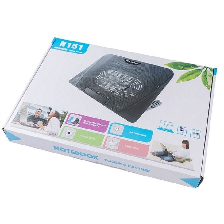 ETEK Laptop Cooling Pad- شريك الكمبيوتر المحمول 14CM مروحة كميّة للكمبيوتر المحمول