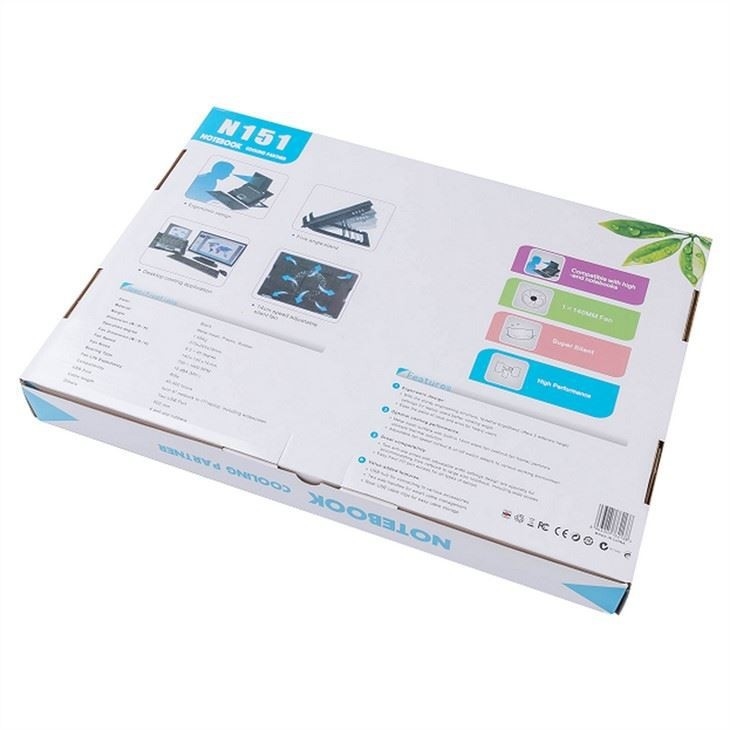 ETEK Laptop Cooling Pad- شريك الكمبيوتر المحمول 14CM مروحة كميّة للكمبيوتر المحمول