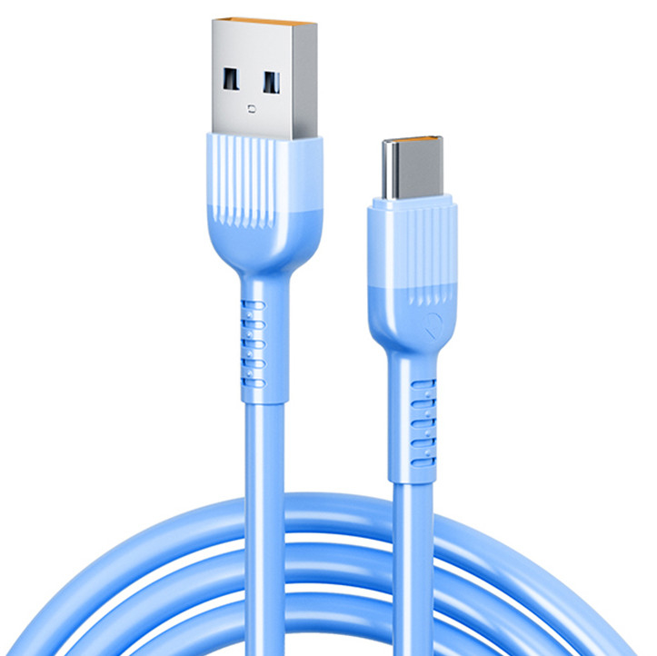 QC3.0 Mobile Charging Fast USB Data Cable إلى Type C Max Power 66W