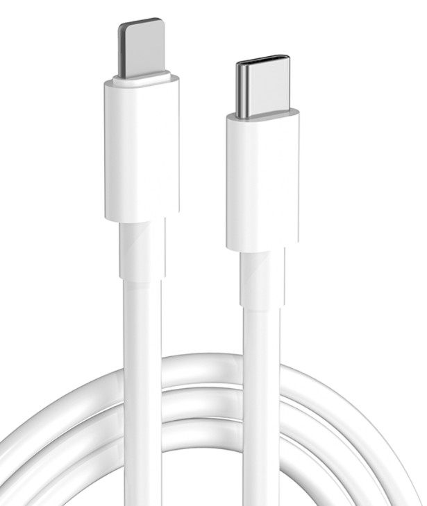 كابل بيانات USB PD 27W TPE سريع من النوع C إلى Lightning لشحن iPhone