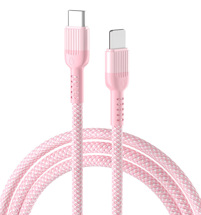كابل بيانات USB PD 27W TPE سريع من النوع C إلى Lightning لشحن iPhone