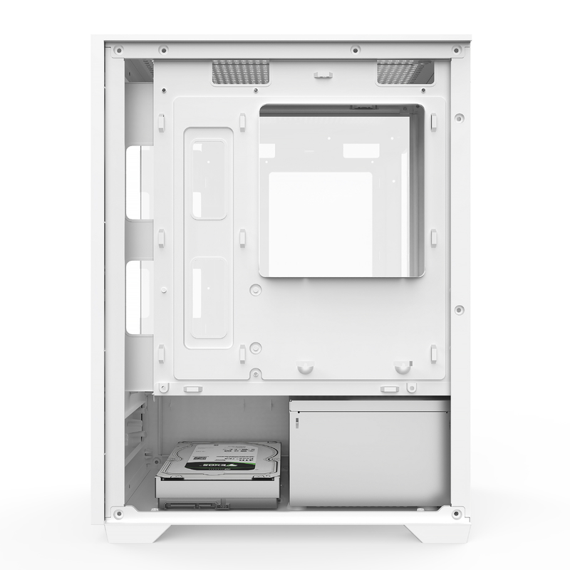 ميكرو-ATX ITX حاسوب ألعاب 1 HDD Bay 1 SSD Drive Bay كلا الألوان الأسود والأبيض