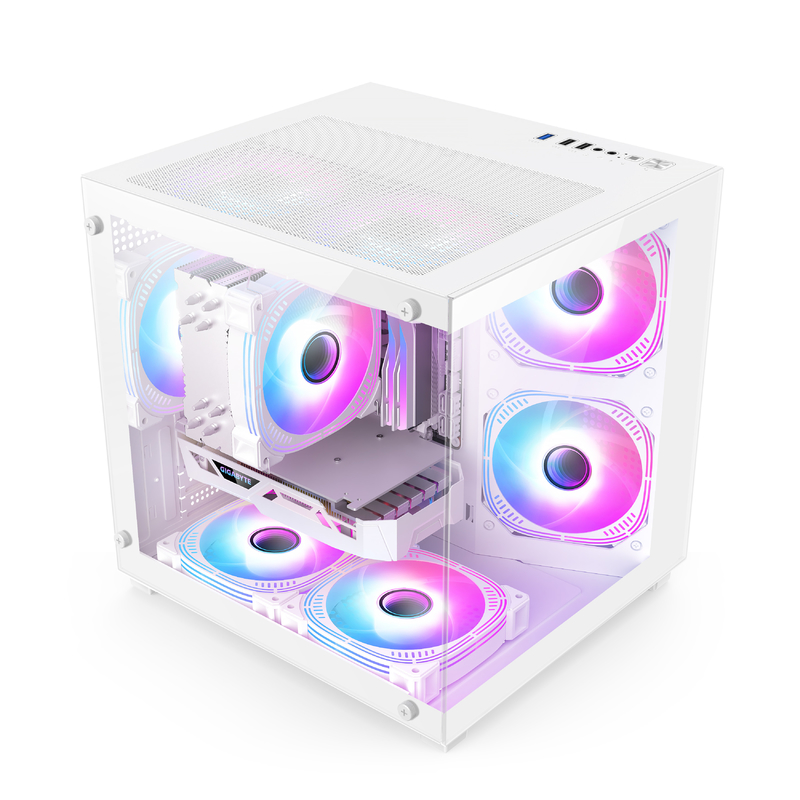 ميكرو-ATX / ITX حاسوب الحاسوب قضيب حرارة مذهلة يدعم الكثير من إعدادات الأجهزة المختلفة للاعبين المحترفين