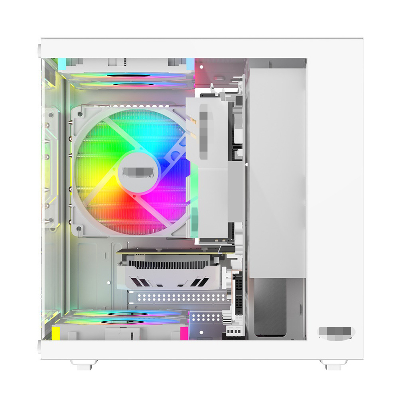 حاسوب MATX/ITX يدعم بطاقات الرسومات تصل إلى 320 ملم وحدة المعالجة المركزية تبريد تصل إلى 165 ملم 1 HDD 2 SSDs 3 X 12CM مروحة مقابل المال