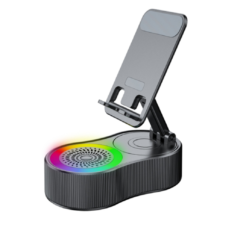 متكامل مكبر الصوت بلوتوث 3000mAh بنك الطاقة مع منفذ USB TWS المزدوج RGB الإضاءة المحمولة لمحبي الموسيقى
