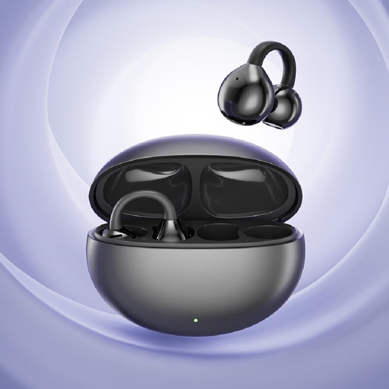 BT 5.4 3D تصميم إيرغونومي سماعة Bluetooth سماعة أذن تصل إلى 5 ساعات لكل مكالمة ضغط موحد في الضباب الأرجواني الحليب الشاي الجلد الأوبسيديان الأسود