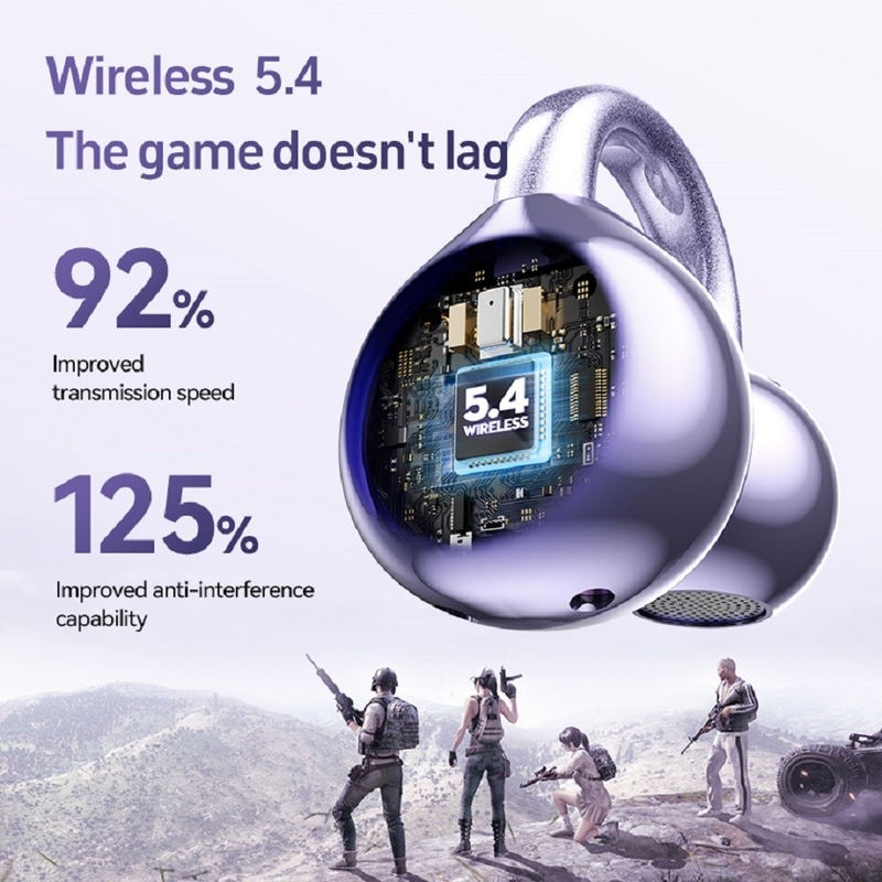 بلوتوث 5.4 A2DP/AVRCP/HFP دعم التيتانيوم الحاجز المتحدث 4g لكل أذن مقاوم للماء مقاوم للعرق لأصحاب الأعمال اللاعبين
