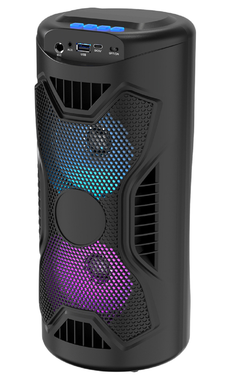 مكبر صوت 45 بوصة بطاقة 1200mAh بطارية TWS لاسلكية 60Hz-16kHz استجابة بلوتوث / USB / TF / FM / AUX / TWS / ميكروفون / دعم RGB
