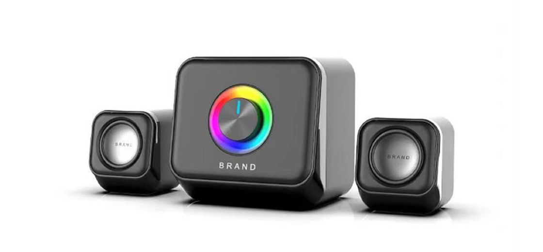 3W × 2 Mid-Tweeter + 5W Bass 52mm Speaker 4Ω عائق 65dB SNR USB / Bluetooth التبديل لعمال المكاتب والطلاب