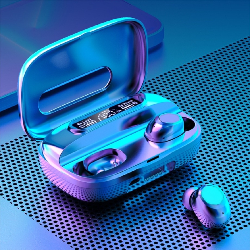 Bluetooth 5.1 سماعة يدعم بروتوكولات A2DP/AVRDP/HFP سماعات 40mAh صندوق شحن 500mAh F10 محرك ديناميكي للأعمال والرياضة