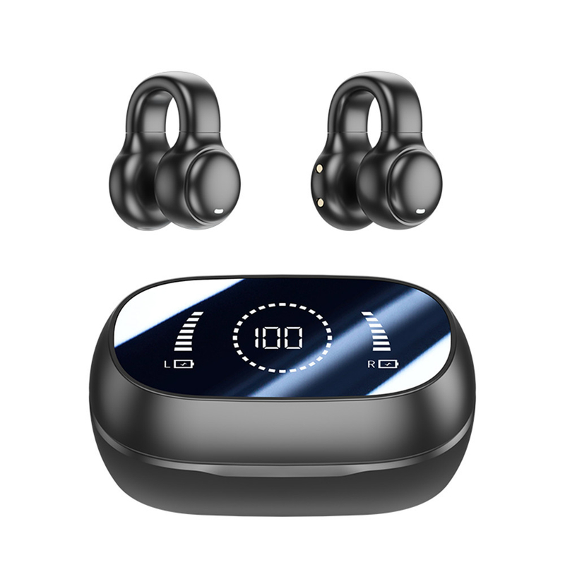 بلوتوث 5.3 سماعة أذن تصميم أذن مفتوحة بالكامل 9D لعبة الصوت المحيطي الصوت المزامنة HIFI الشاشة الرقمية 1.5H الشحن 6H تشغيل واحد