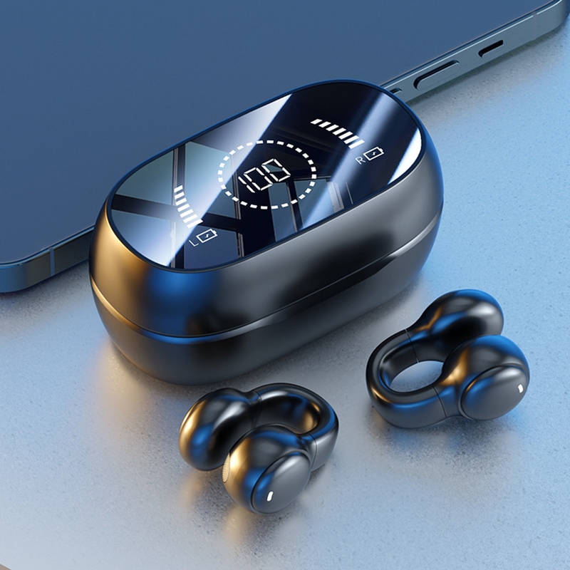 بلوتوث 5.3 سماعة أذن تصميم أذن مفتوحة بالكامل 9D لعبة الصوت المحيطي الصوت المزامنة HIFI الشاشة الرقمية 1.5H الشحن 6H تشغيل واحد