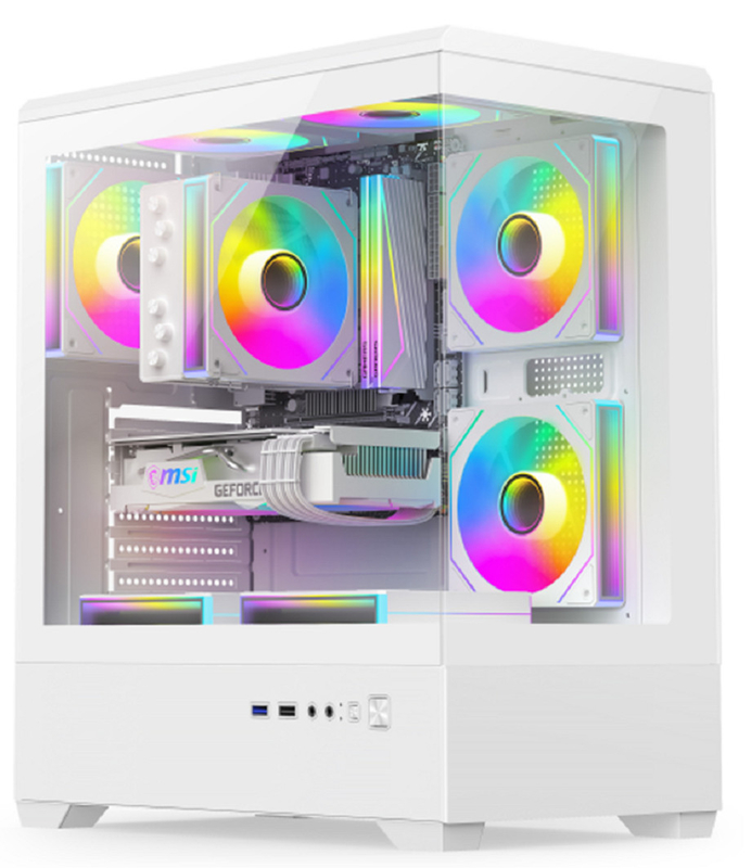 بنية متوافقة كاملة الحجم تدعم E-ATX / ATX اللوحات الأم 330mm بطاقات الرسومات 240mm مرتفعة الماء التبريد شبكة الحاسوب