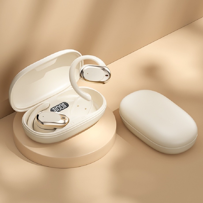 90 درجة أذن قابلة للتعديل، سماعات Bluetooth سماعات أذن F14.2 الحجاب الحيوي الرقيق للغاية، Bluetooth 5.4 مع دعم AAC / SBC، تصميم حساسية صفر