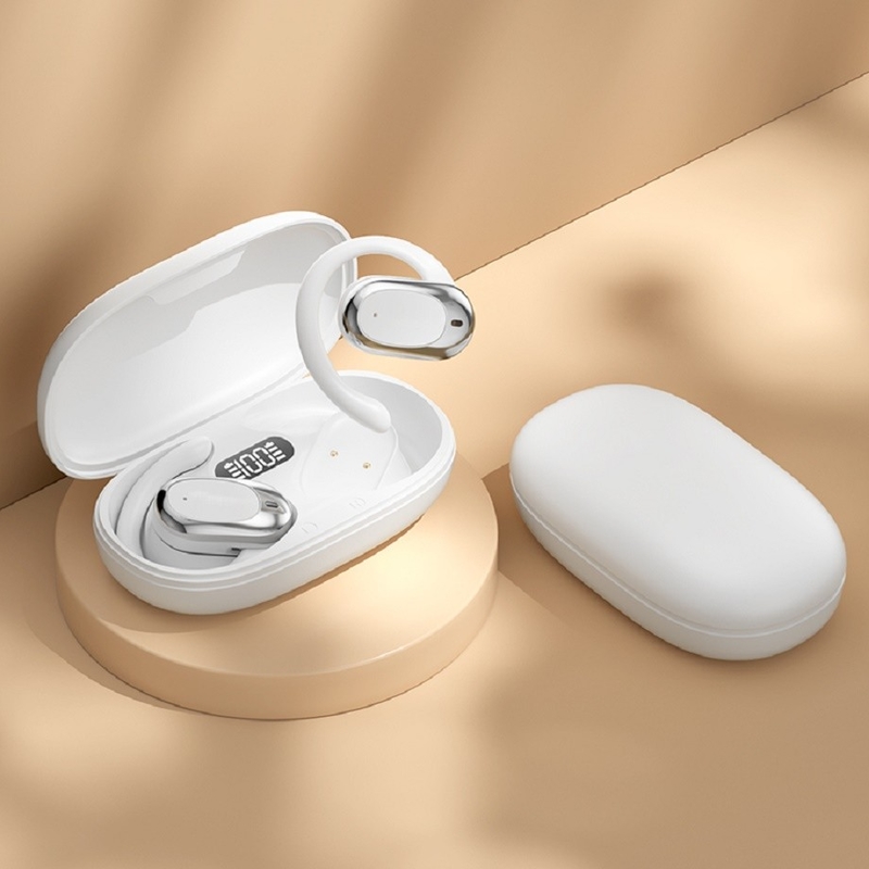 90 درجة أذن قابلة للتعديل، سماعات Bluetooth سماعات أذن F14.2 الحجاب الحيوي الرقيق للغاية، Bluetooth 5.4 مع دعم AAC / SBC، تصميم حساسية صفر