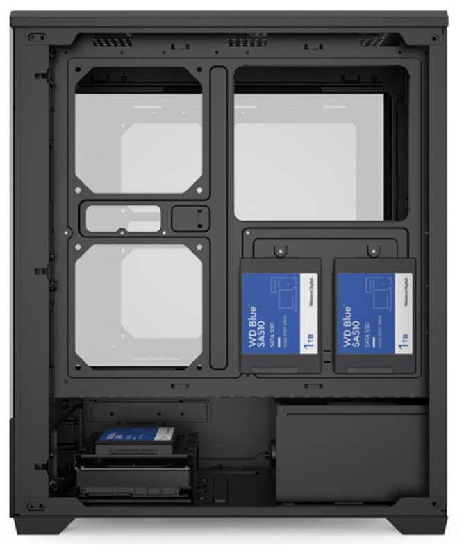 يدعم E-ATX / ATX / M-ATX 11 فتحات المروحة حاسوب الحاجز مزدوج الوضع محرك الأقراص ، 0.6mm SPCC الفولاذ + لوحة ABS للمتحمسين المتشددين ، بناة MOD