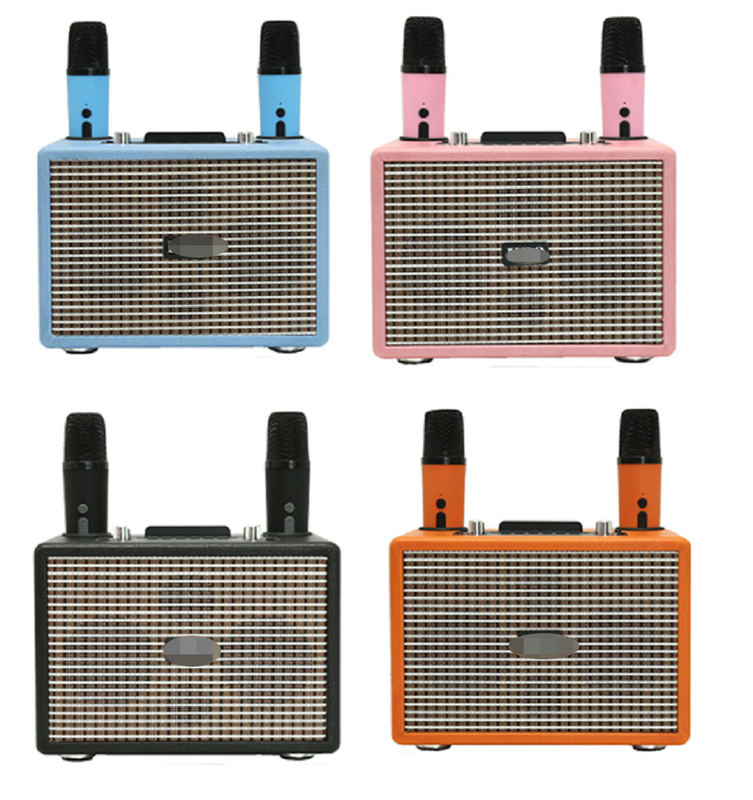 ETEK مزدوج LTK53101 مكبرات مع مكبرات الصوت 3 بوصة كاملة المدى 40mm Tweeter وميكروفونات لاسلكية مزدوجة الكاريوكي المنزلي