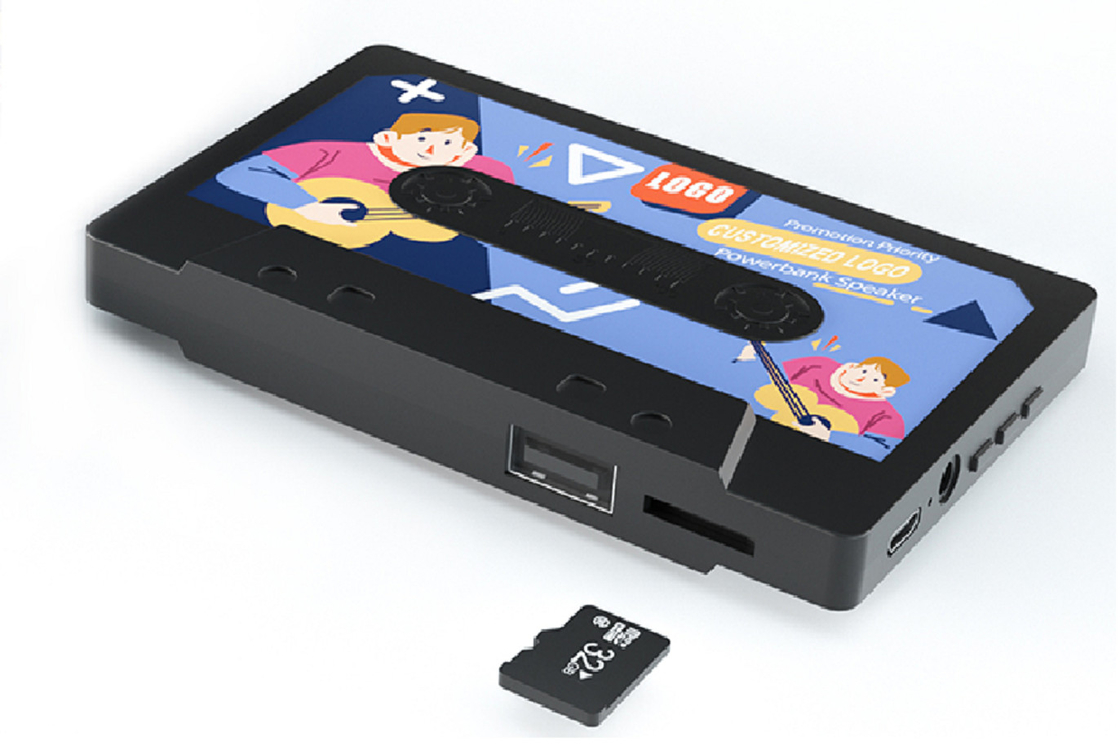Bluetooth 5.0 TF Card راديو FM يدعم بطاقة الذاكرة 32GB بطاقة الذاكرة 19mm مكبر صوت كامل التردد أسلوب الأعمال البسيط