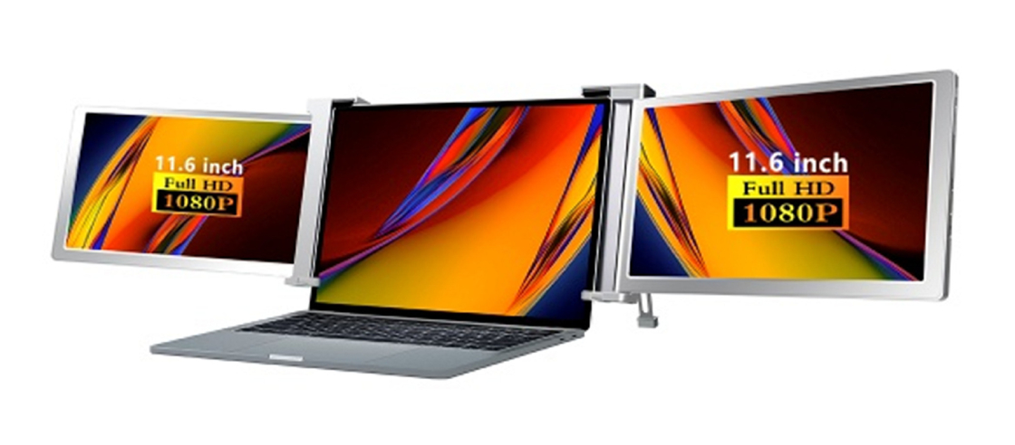 شاشة كمبيوتر ثلاثية الشاشة للاستمتاع بالإنتاجية FHD مع شاشة رقيقة 25.3mm Full HD IPS 1920 × 1080 دعم HDR