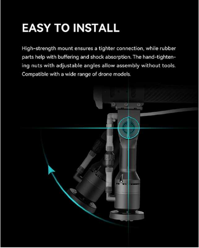 طائرات بدون طيار زراعية جديدة فوهة طرد مركزي معدل تدفق أقصى 10L / min صمام قابل للفصل CAN Comm تبريد و رش فعال