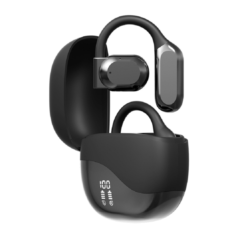 Bluetooth 5.4 Earphone مع مدى 10 أمتار يصل إلى 8-9 ساعات لكل مكالمة 300mAh حالة الشحن توفر طاقة إضافية للعمل والعمل الخ