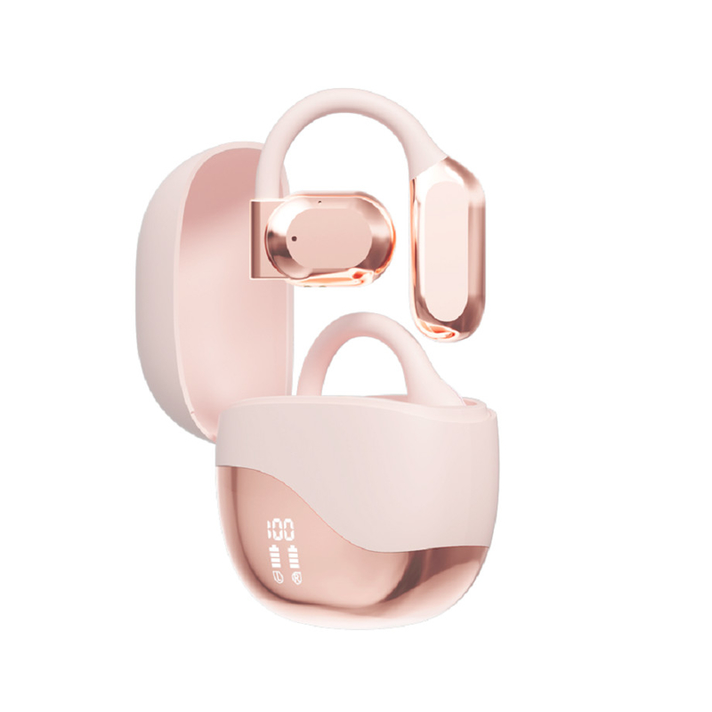 Bluetooth 5.4 Earphone مع مدى 10 أمتار يصل إلى 8-9 ساعات لكل مكالمة 300mAh حالة الشحن توفر طاقة إضافية للعمل والعمل الخ