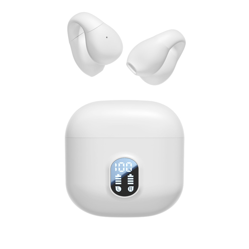 سماعات Bluetooth 5.4 TWS مع كودك AAC SBC ، وقت اللعب 6H وقضية الشحن 200mAh للنقل ، الرياضة ، والأعمال