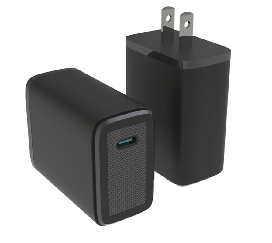 شاحن سريع للهواتف المحمولة تكنولوجيا GaN 45W PD شحن سريع 110-240 فولت منفذ USB-C واسع الجهد