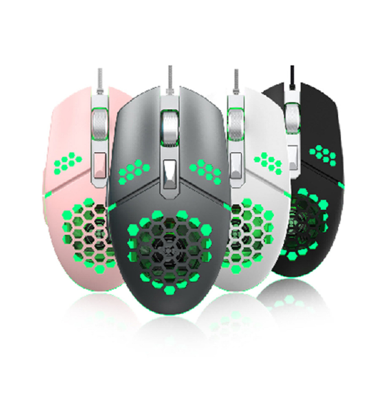 الفأر السلكي يقدم حياة زر 10 مليون نقرة قابل للتعديل 6400 دبي 6 أزرار تصميم RGB الإضاءة 1.5m كابل USB