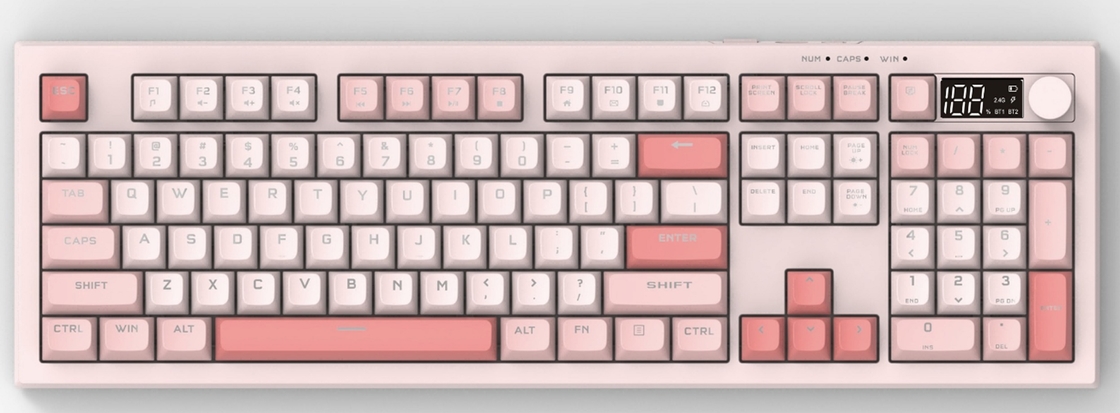 ميزات لوحة مفاتيح مقاومة للماء ذات الحجم الكامل بنية فيلم صبغ فضي تقدم إضاءة بيضاء وطرق إضاءة قوس قزح