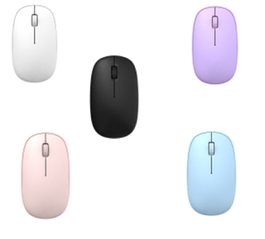 ماوس لاسلكي ETEK 2.4G 1200 نقطة في البوصة، خيارات ألوان 5، يعمل ببطارية AA واحدة، أبيض، وردي، بنفسجي، أزرق، أسود