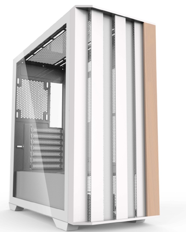 EATX Full-Tower Gaming Case SPCC+ABS+ Wood Structure Front Dual USB 1.0+USB 3.0+Type-C Optional Triple Water-cooling Support (حافظة التبريد بالماء ثلاثية الخيارات)