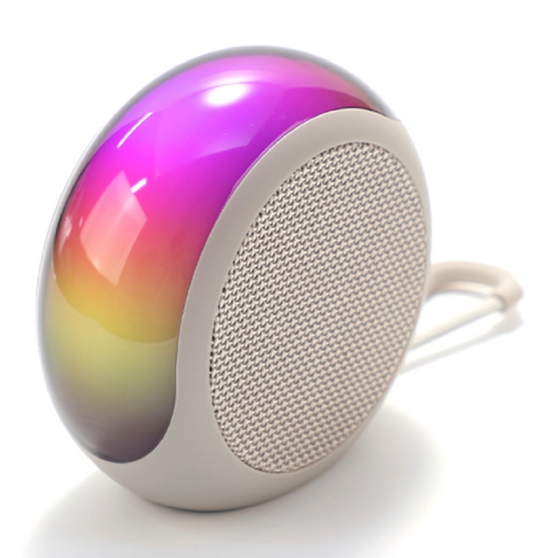 ETEK Bluetooth المحمول 5.3 مكبر الصوت مع 7W Bass بطارية 1200mAh RGB Light و TF / FM Playback أسود أحمر أخضر أبيض