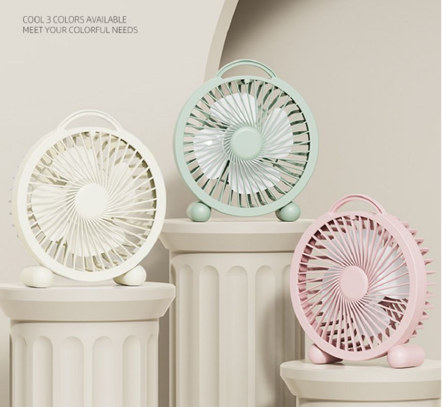 مروحة USB محمولة ذات توصيل مباشر لا تتطلب كابل شحن، جهد 5 فولت، وطاقة 3 واط، خفيفة الوزن للغاية 111 جرام