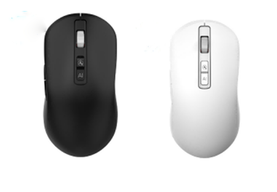 2.4G + Bluetooth AI Mouse مع 7 أزرار 1200-2400DPI تعديل 3.7V / 400mA بطارية
