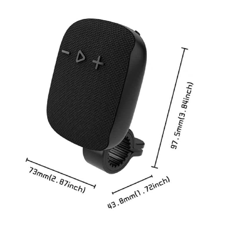 بلوتوث 5.3 مكبر صوت 5W 45MM سائق بطارية 400mAh ABS + Cloth + مواد السيليكون TF / FM / USB تشغيل الاتصال الأسود الأحمر الأزرق