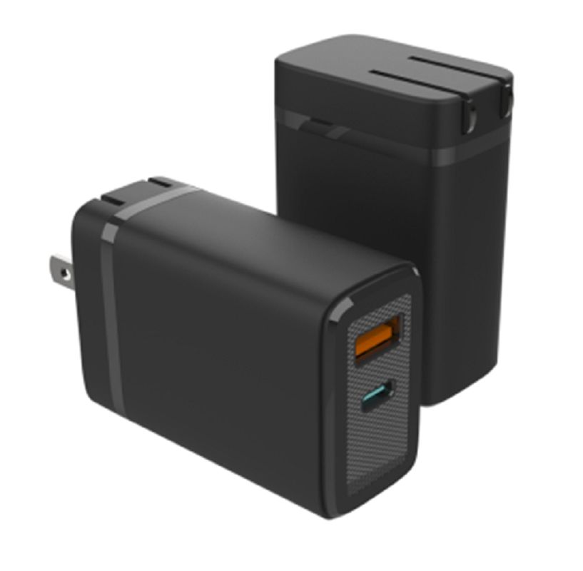 تقنية ETEK GaN تمكن من شحن الهاتف السريع والفعال وتخصيص الطاقة الذكي عبر منفذين: 1 USB-C + 1 USB-A