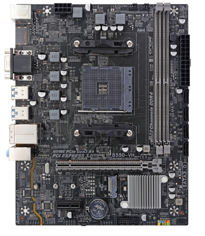 لوحة أم ETEK AM4 Socket Micro-ATX لمعالجات AMD Ryzen، ذاكرة وصول عشوائي DDR4 مزدوجة القناة 3600 ميجاهرتز، فتحة PCIe 4.0*16