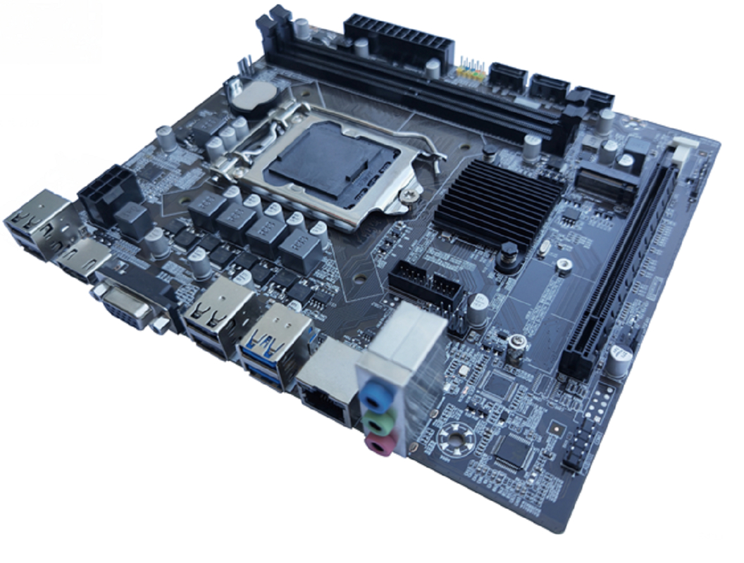 ETEK H110 مجموعة رقائق Micro-ATX اللوحة الأم لمعالجات المعالجة المركزية من الجيل السادس إلى التاسع قناة مزدوجة DDR4 VGA+HDMI مخرجات 3 * منافذ SATA + 1 * M.2 فتحة