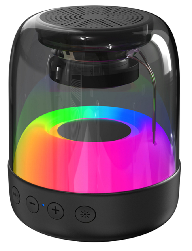 مكبر صوت Bluetooth المحمول 3W2 بوصة سائق ABS Shell RGB الإضاءة 500mAh يدعم الاتصال بدون يدين BT / AUX / USB / TF