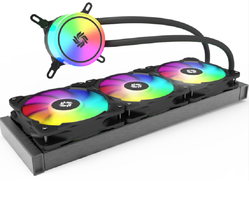 360 ملم ARGB AIO المبرد السائل، كتلة المياه المستديرة، 36027 المبرد، مروحة PWM 1800RPM، LGA1700/AM5، شعار مخصص