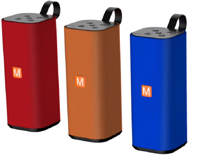 مكبر صوت بلوتوث محمول 6 واط، ABS + قماش، شريحة Jie Li، TF/FM/AUX/USB، مكالمات بدون استخدام اليدين، بطارية 1200mAh