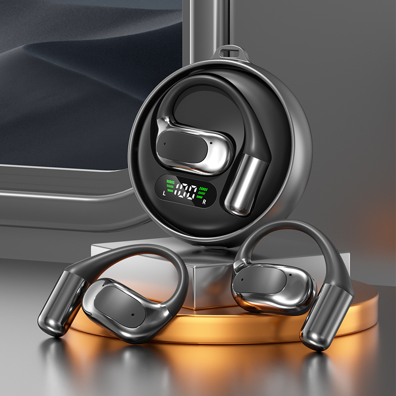 TWS Bluetooth 5.4 سماعات الأذن،A2DP/AVRCP/HFP، 13mm Copper Ring Driver، أسود / لون الجلد، Bluetrum5756C Chip