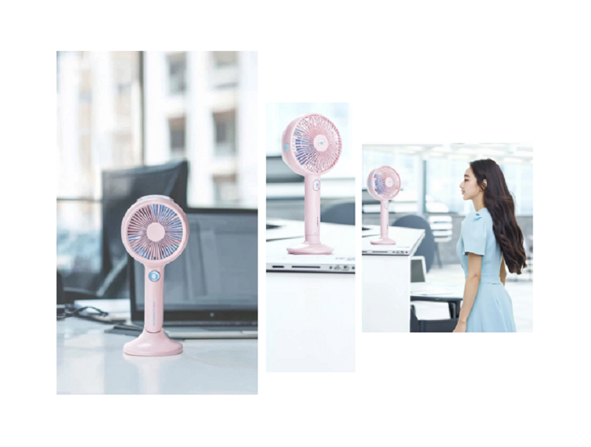 مبرد تبخيري محمول، 800 مللي أمبير، 3 سرعات، وضعان للرطوبة، أبيض/أخضر/وردي، 212*100*40 ملم، مثالي للاستخدام في الهواء الطلق والسفر والمكتب