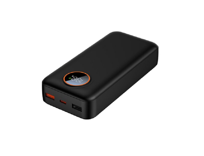 20000mAh PD 22.5W بنك الطاقة، خلايا البوليمر المزدوجة من الدرجة A، مخرجات USB-C و USB-A، مؤشر LED، أسود / أبيض، 147 * 68 * 31mm
