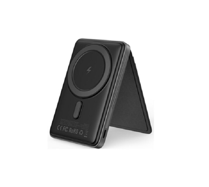 بنك الطاقة المغناطيسي اللاسلكي 3 في 1 5000mAh ، 15W متوافق مع MagSafe ، 22.5W PD / QC Output ، مدمج في موقف الهاتف ، خيارات متعددة الألوان