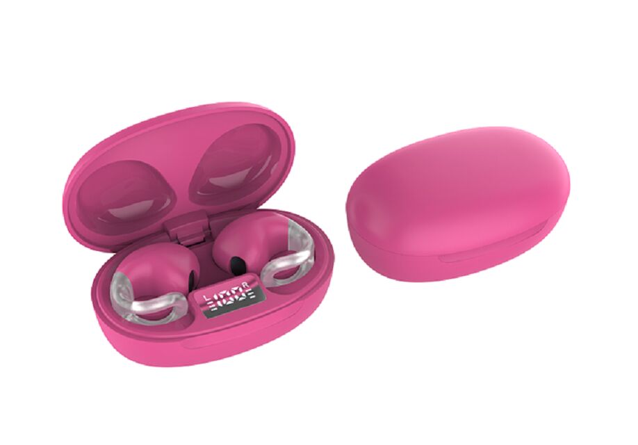 سماعات OWS مفتوحة الأذن اللاسلكية، 12 ملم السائق، 4 ساعة وقت اللعب، بلوترام 5656T، الأسود/الأبيض/الزهري/الأحمر